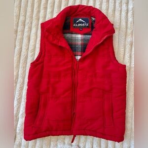 Kids Red Puffer Vest